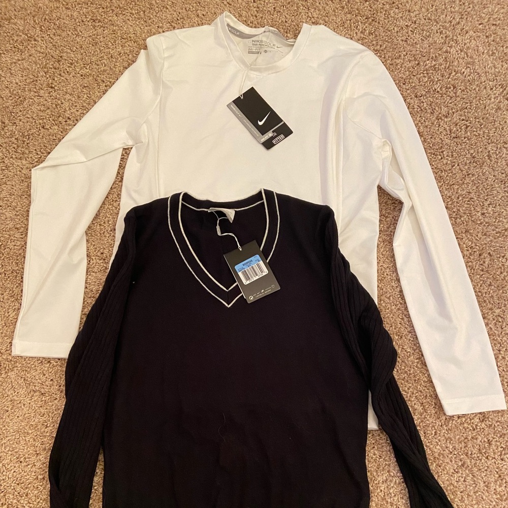 Ladies Nike Golf Shirt and Sweater Size M NWT